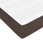 vidaXL Matelas de lit à ressorts ensachés fermeté moyenne Marron 90x200x20 cm