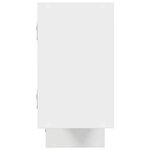 vidaXL Étagère cube murale 5 compartiments blanc bois d'ingénierie