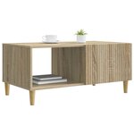 vidaXL Table basse Chêne Sonoma 90 x 50 x 40 cm Bois d'ingénierie