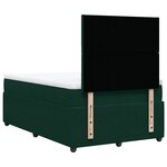 vidaXL Sommier à lattes de lit avec matelas vert foncé 120x190 cm