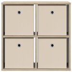 vidaXL Buffet avec tiroir Chêne Sonoma 59 5 x 27 x 57 cm