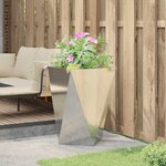 vidaXL Jardinière Argent 50 x 50 x 75 cm Acier galvanisé