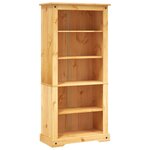 vidaXL Bibliothèque 5 niveaux Gamme Corona Pin mexicain 80x40x170 cm