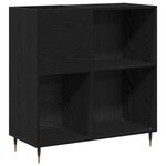 Meuble de rangement vidaXL Noir Chêne 84 5x38x89 cm Bois d'ingénierie