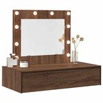 vidaXL Table de Toilette Marron 83 x 40 x 70 cm Bois d'ingénierie