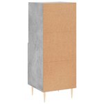 vidaXL Buffet Gris béton 34 5x34x90 cm Bois d'ingénierie