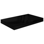 vidaXL Étagère murale flottante 2 Pièces Noir brillant 40x23x3 8 cm MDF
