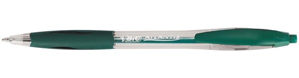 Stylo bille Rétractable ATLANTIS CLASSIC pointe moyenne 1 mm Vert BIC