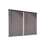 Set de 2 écrans latéraux 140x200cm gris anthracite