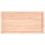 vidaXL Dessus de table 100x50x(2-4) cm bois de chêne massif non traité