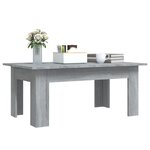 vidaXL Table basse Sonoma gris 100x60x42 cm Bois d'ingénierie