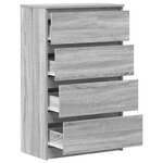 vidaXL Buffet Sonoma gris 60x35x98 5 cm Bois d'ingénierie