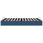 vidaXL Cadre de lit ottoman sans matelas bleu 140x200 cm tissu