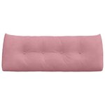 vidaXL Coussin de Dos Rose 120 x 24 x 50 cm Velours