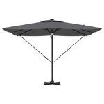 vidaXL Parasol Roma Anthracite 286 x 285 x 270 cm Aluminium  Polyester