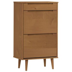 vidaXL Armoire à chaussures MOLDE Marron 59 5x35x103 cm Bois de pin