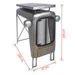 Esschert design table tractor gris ih032