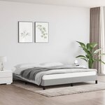 vidaXL Cadre de lit Gris clair 180x200 cm Tissu