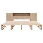 vidaXL Lit bibliothèque sans matelas 180x200 cm bois massif