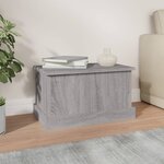 vidaXL Boîte de rangement sonoma gris 50x30x28 cm bois d'ingénierie