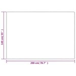 vidaXL Couverture lestée avec housse Gris 140x200 cm 10 kg Tissu