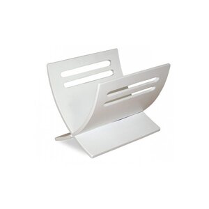 Porte journaux en bois Blanc peint