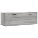 vidaXL Armoire murale sonoma gris 100x36 5x35 cm bois d'ingénierie