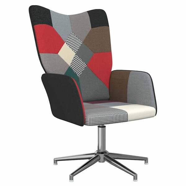 vidaXL Chaise de relaxation Patchwork Tissu