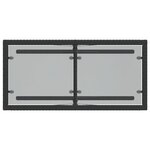 vidaXL Ensemble de bistro 3 Pièces avec coussins noir résine tressée