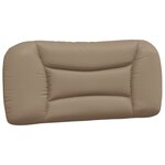 vidaXL Coussin de tête de lit cappuccino 90 cm similicuir