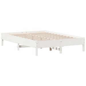 vidaXL Cadre de lit sans matelas blanc 160x200 cm bois de pin massif