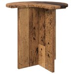 vidaXL Table d'appoint Bois ancien Ø 39 x 38 cm Bois d'ingénierie