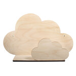 Kit diy - etagère en bois nuage 35 x 21 x 10 cm