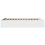 vidaXL Cadre de lit sans matelas blanc 160x200 cm