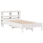 vidaXL Cadre de lit sans matelas blanc 120x200 cm bois de pin massif