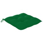 vidaXL Chaises à manger de jardin avec coussins lot de 3 Acacia massif