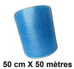 Rouleau de film bulles d'air - 50 cm x 50 m - idéal pour la protection film a bulle papier bulle