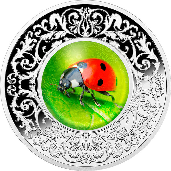 Pièce de monnaie en Argent 500 Francs g 17.50 Millésime 2023 Lucky Charms LADYBUG