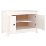 vidaXL Armoire à chaussures Blanc 70x38x45 5 cm Bois de pin massif