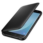 Samsung etui flip wallet j7 2017 - noir