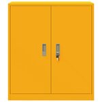 vidaXL Armoire de rangement Jaune moutarde 80 x 40 x 90 cm Acier