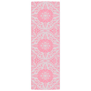 vidaXL Tapis d'extérieur ARAKIL rose 80 x 250 cm PP