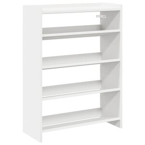 vidaXL Étagère à chaussures blanc 60x25x81 cm bois d'ingénierie