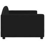 vidaXL Lit de repos sans matelas noir 90x200 cm tissu