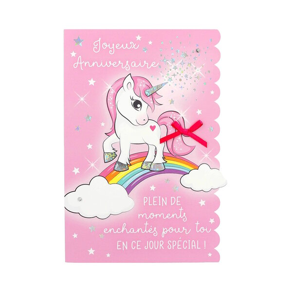 Carte Anniversaire - Joyeux anniversaire Plein de moments enchantés pour toi