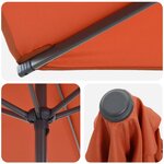 vidaXL Parasol de jardin 270 x 270 cm Polyester Rectangulaire