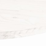 vidaXL Dessus de table blanc 70x35x2 5 cm bois de pin massif ovale