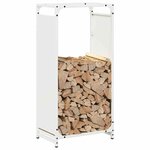 vidaXL Portant de bois chauffage blanc 44x28x90 cm
