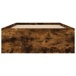 vidaXL Cadre de lit chêne fumé 90x200 cm