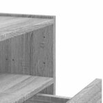 vidaXL Tables de chevet murales 2 Pièces sonoma gris 45x30x35 cm